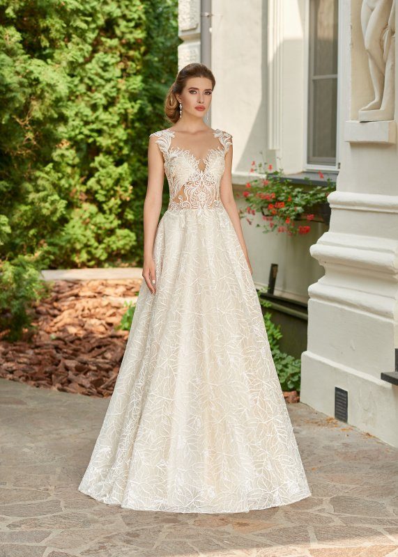 Suknia ślubna Candi - dia  - Relevance - kolor Ivory/champagne - rozmiar 38 - Salon Le Mariage