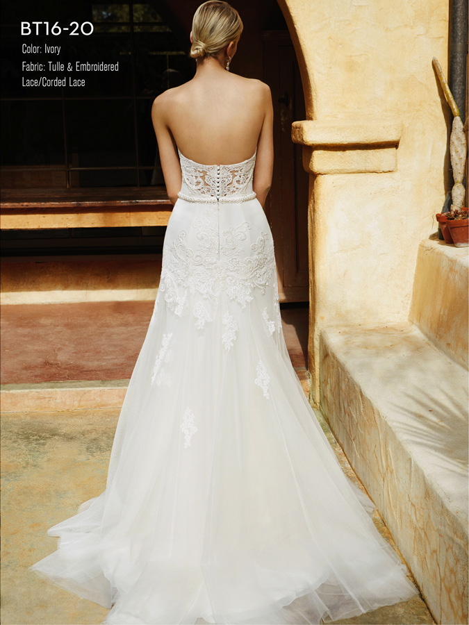 Suknia ślubna BT-16-20  - Enzoani - kolor Ekri - rozmiar 36 - Salon Le Mariage
