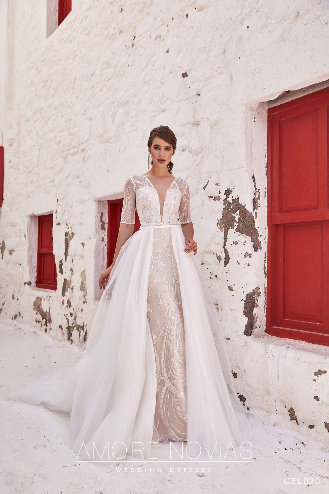 Suknia ślubna Cel 020  - Amorenovias - kolor Org - rozmiar 42 - Salon Le Mariage