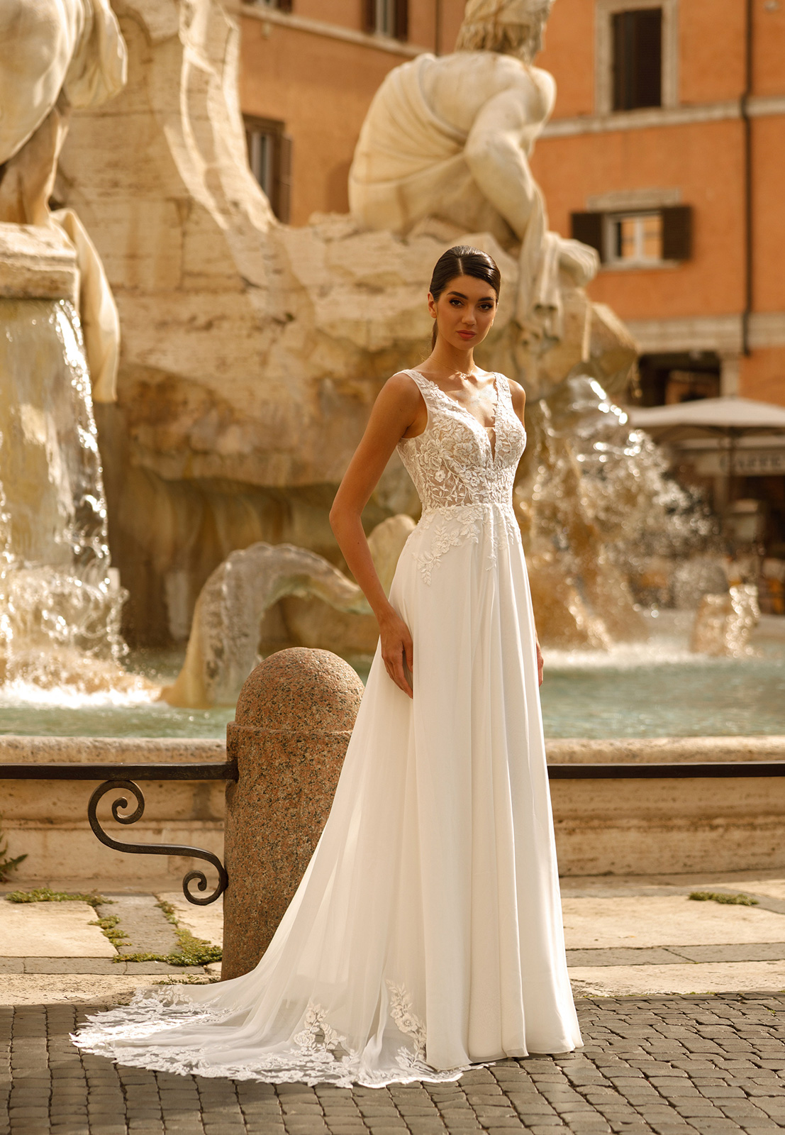 Suknia ślubna EB0091  - Ellebeline - kolor ivory - rozmiar 42 - Salon Le Mariage