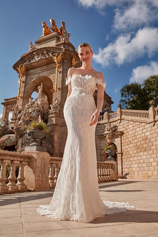 Suknia ślubna EB0172  - Ellebeline - kolor Smietanka - rozmiar 36, 38 - Salon Le Mariage