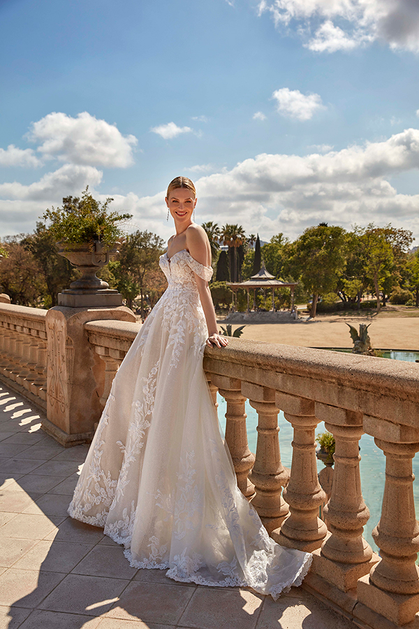 Suknia ślubna EB0183  - Ellebeline - kolor Ivory - rozmiar 36, 38 - Salon Le Mariage