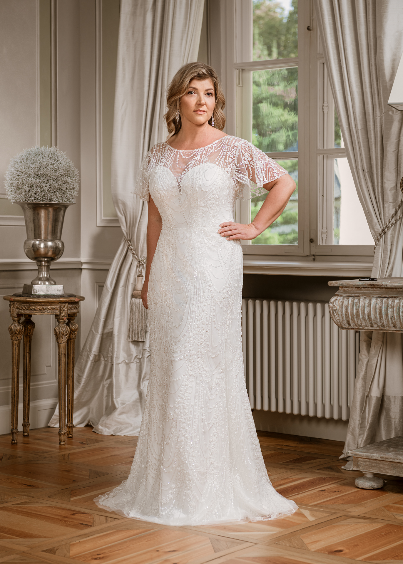 Suknia ślubna Letycja  - Margarett - kolor Orginal - rozmiar 46 - Salon Le Mariage