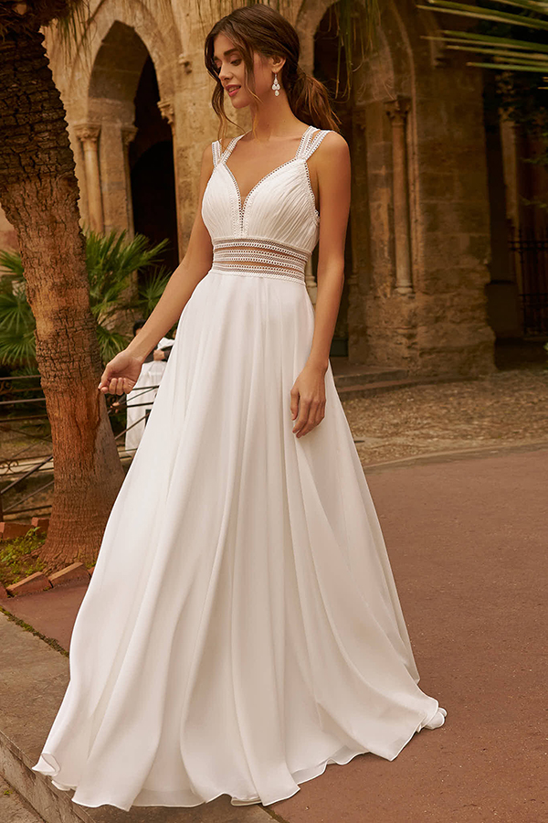 Suknia ślubna RL8232C  - Ellebeline - kolor Ecru - rozmiar 34 - Salon Le Mariage
