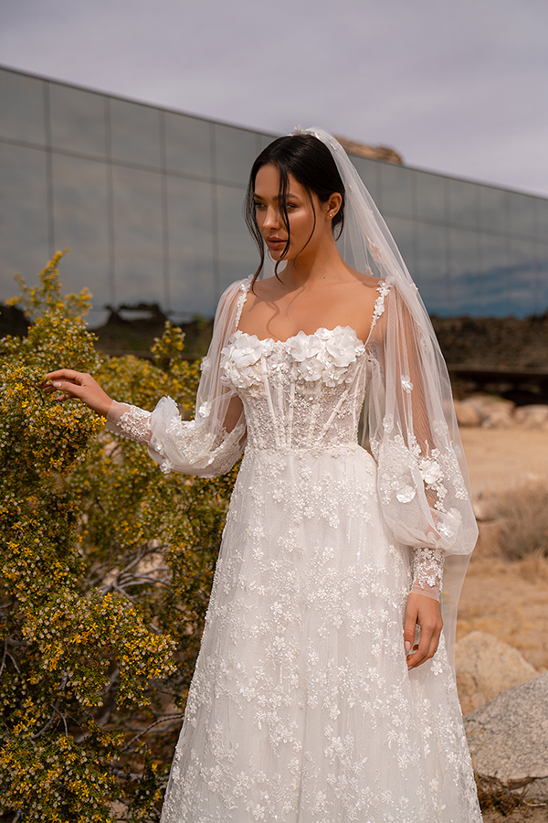 Suknia ślubna S710  - Silviamo - kolor Ecru - rozmiar 38 - Salon Le Mariage