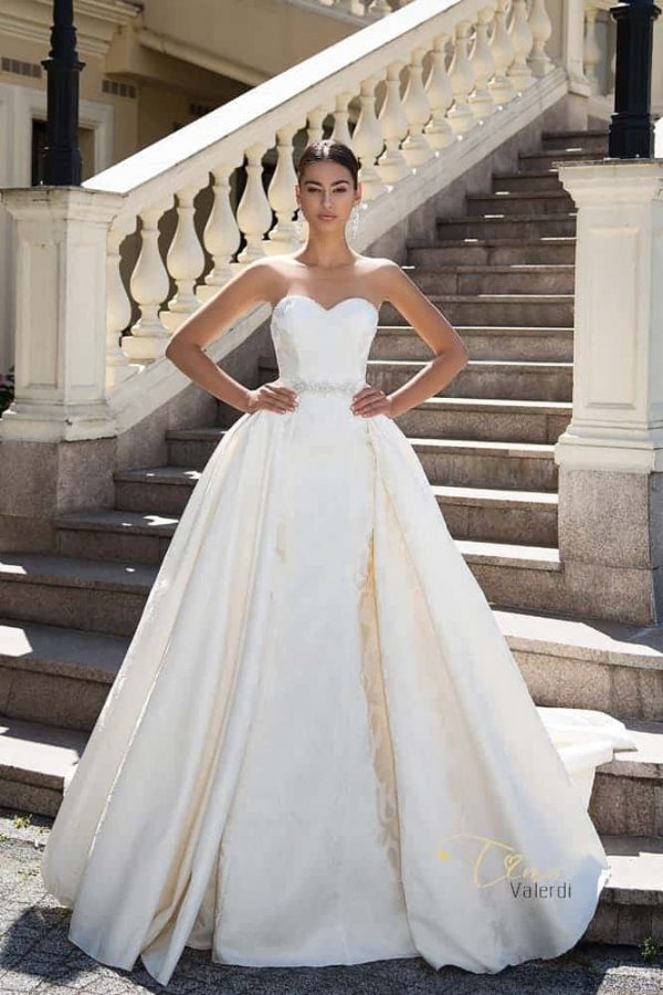 Suknia ślubna linda  - Tina_Valerd - kolor śmiet - rozmiar 36 - Salon Le Mariage